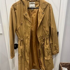 A New Day Yellow Hooded Water Resistant Jacket